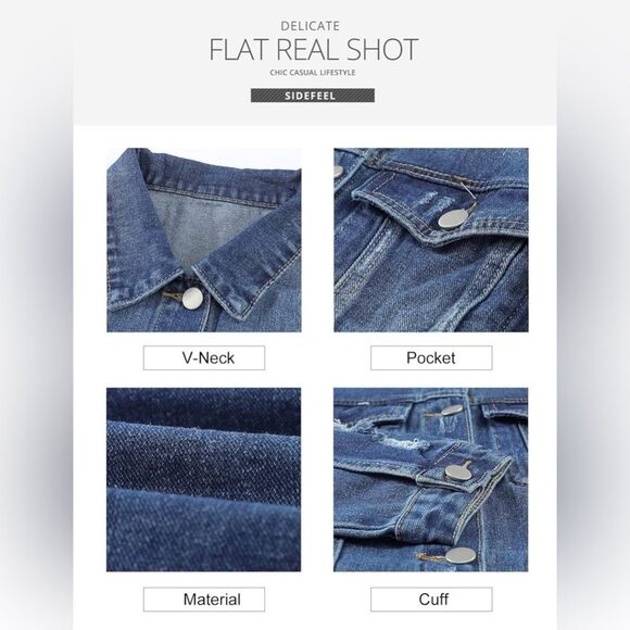 Women's Denim Jacket - Picture 4 of 10